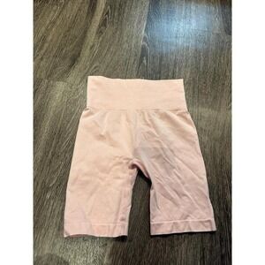 Yogalicious Stonewash Seamless Moondust Shorts Pink High Waist Biker Shorts XS